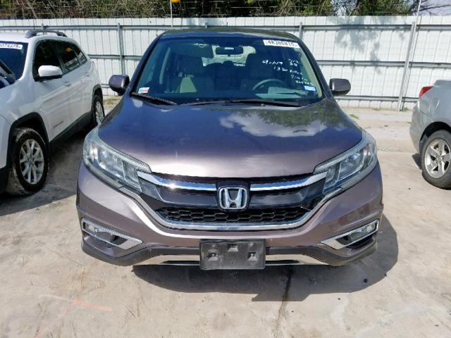 3CZRM3H51FG706941 - 2015 HONDA CR-V EX BROWN photo 9