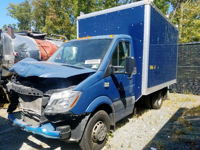 WDAPF3CC7E9589543 - 2014 MERCEDES-BENZ SPRINTER 3 BLUE photo 2