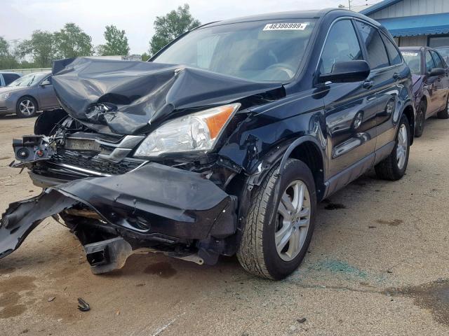 5J6RE4H78BL075140 - 2011 HONDA CR-V EXL BLACK photo 2