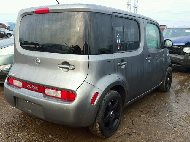 JN8AZ2KR4AT163398 - 2010 NISSAN CUBE BASE CHARCOAL photo 4