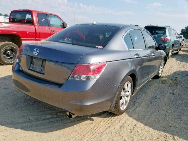 1HGCP2F88AA122507 - 2010 HONDA ACCORD EXL GRAY photo 4