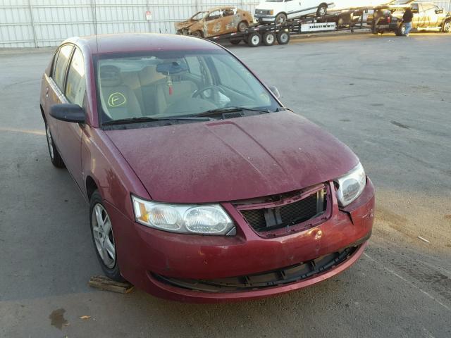 1G8AJ58F06Z193532 - 2006 SATURN ION LEVEL BURGUNDY photo 1