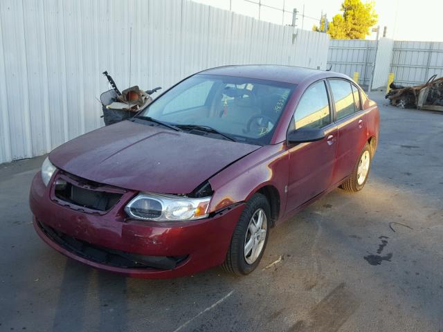 1G8AJ58F06Z193532 - 2006 SATURN ION LEVEL BURGUNDY photo 2