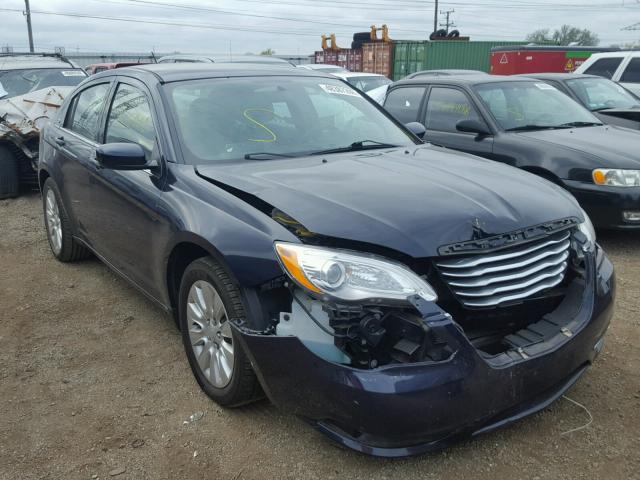 1C3CCBABXEN141639 - 2014 CHRYSLER 200 LX BLUE photo 1