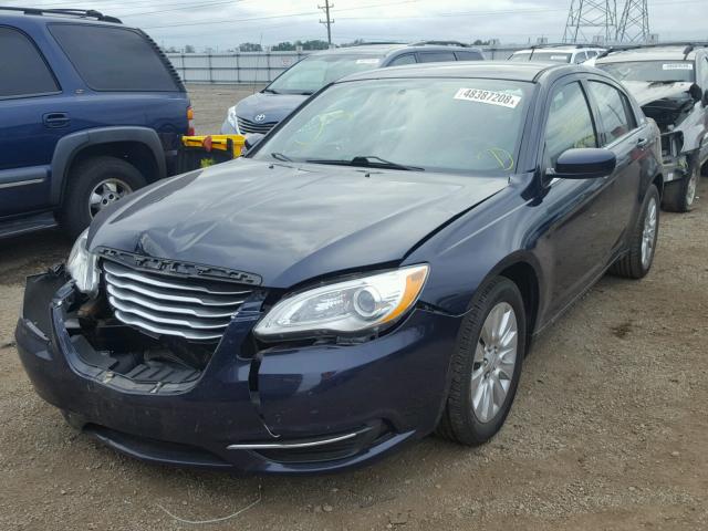 1C3CCBABXEN141639 - 2014 CHRYSLER 200 LX BLUE photo 2