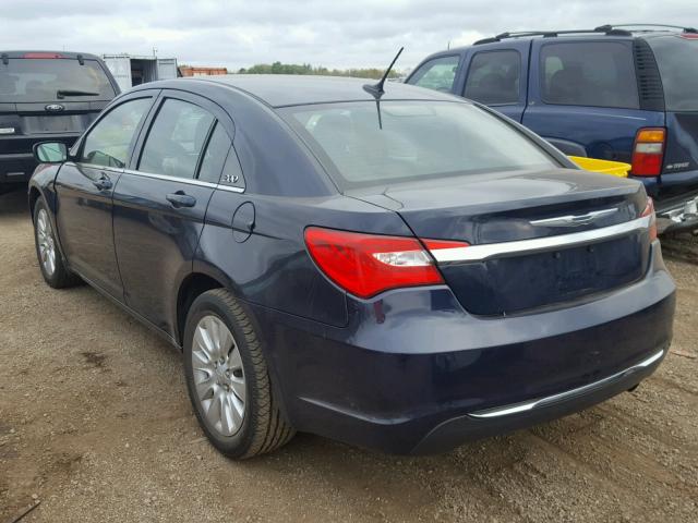 1C3CCBABXEN141639 - 2014 CHRYSLER 200 LX BLUE photo 3