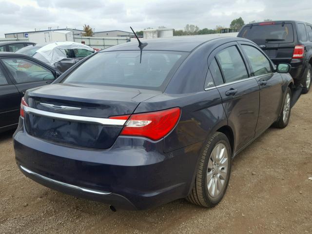 1C3CCBABXEN141639 - 2014 CHRYSLER 200 LX BLUE photo 4