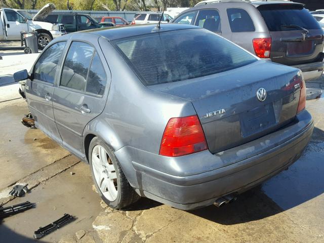 3VWSE69M43M077326 - 2003 VOLKSWAGEN JETTA GLS CHARCOAL photo 3