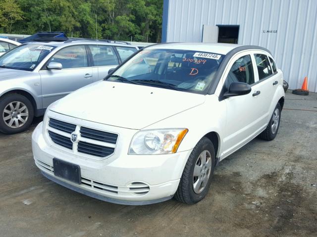 1B3HB28A49D200389 - 2009 DODGE CALIBER SE WHITE photo 2