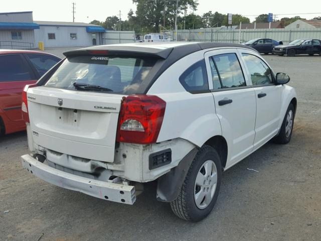 1B3HB28A49D200389 - 2009 DODGE CALIBER SE WHITE photo 4