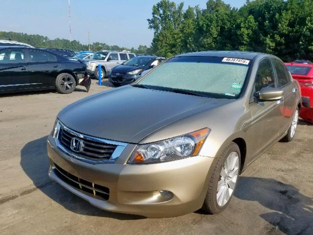 1HGCP36879A005857 - 2009 HONDA ACCORD EXL GOLD photo 2