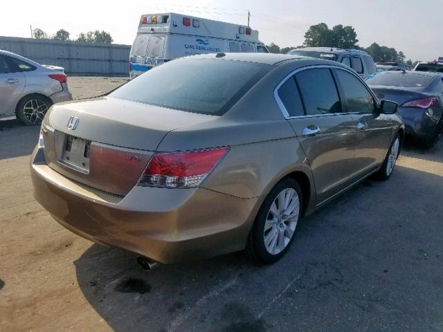 1HGCP36879A005857 - 2009 HONDA ACCORD EXL GOLD photo 4