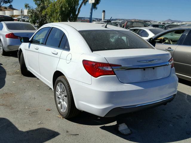 1C3CCBAB9EN236998 - 2014 CHRYSLER 200 LX WHITE photo 3