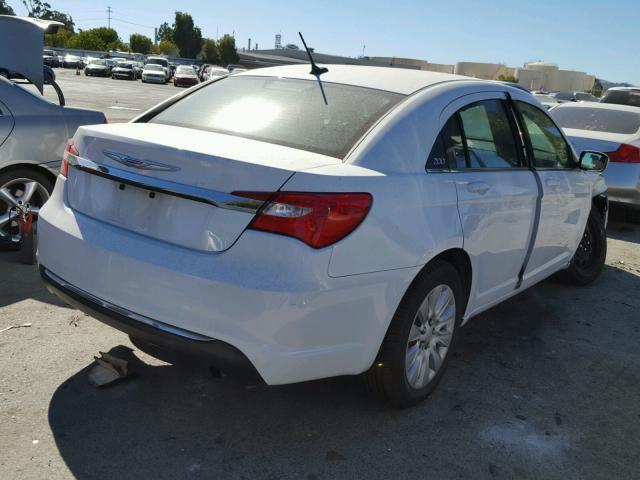 1C3CCBAB9EN236998 - 2014 CHRYSLER 200 LX WHITE photo 4