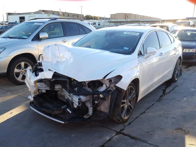 3FA6P0K90DR107997 - 2013 FORD FUSION TIT WHITE photo 2