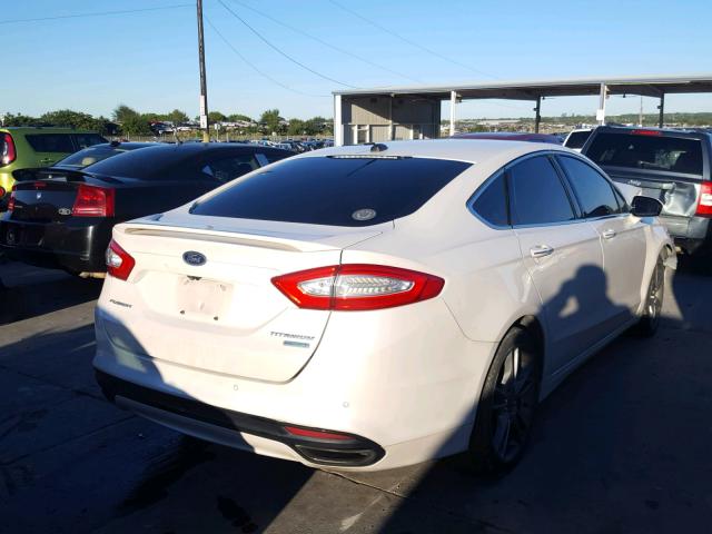 3FA6P0K90DR107997 - 2013 FORD FUSION TIT WHITE photo 4