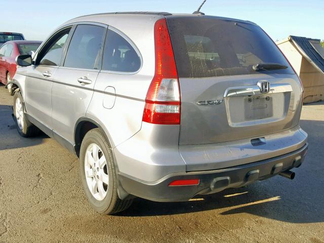 JHLRE38728C054716 - 2008 HONDA CR-V EXL SILVER photo 3