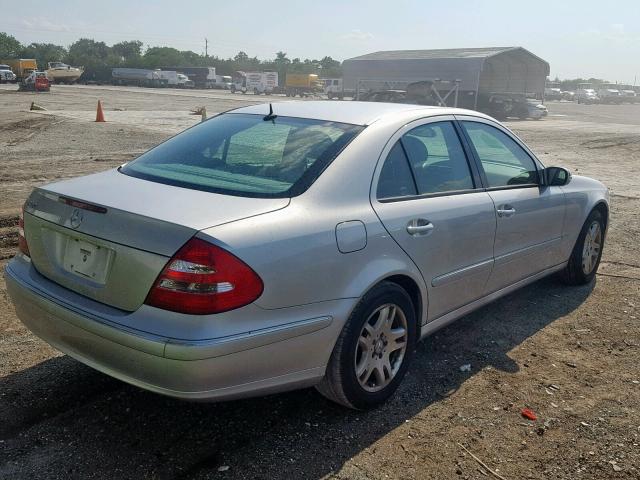 WDBUF65J83A201730 - 2003 MERCEDES-BENZ E 320 SILVER photo 4