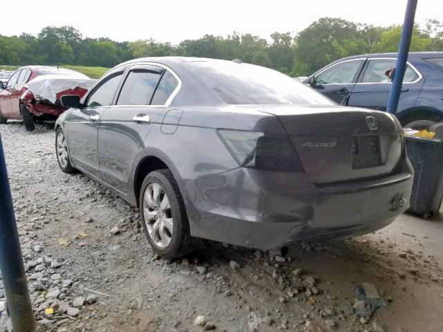 1HGCP36829A003613 - 2009 HONDA ACCORD EXL GRAY photo 3