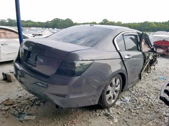 1HGCP36829A003613 - 2009 HONDA ACCORD EXL GRAY photo 4