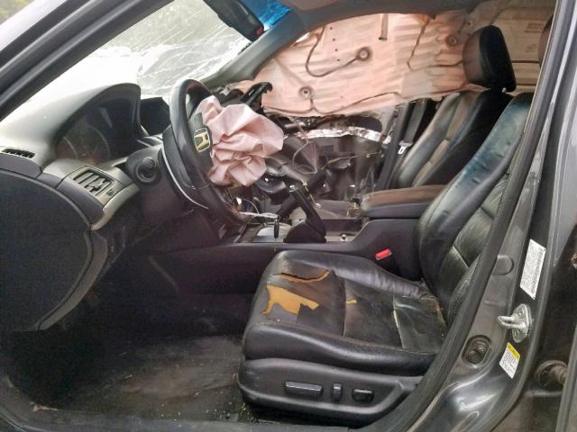 1HGCP36829A003613 - 2009 HONDA ACCORD EXL GRAY photo 5