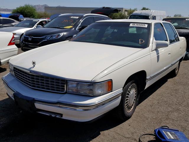 1G6KD52YXTU248026 - 1996 CADILLAC DEVILLE WHITE photo 2