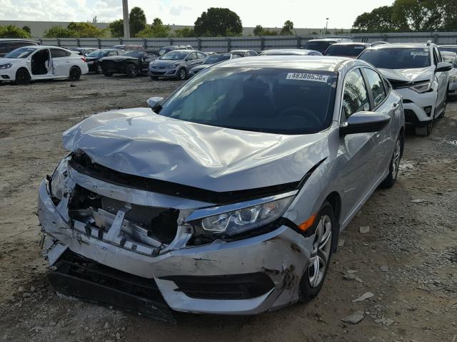 19XFC2F56HE050954 - 2017 HONDA CIVIC LX SILVER photo 2