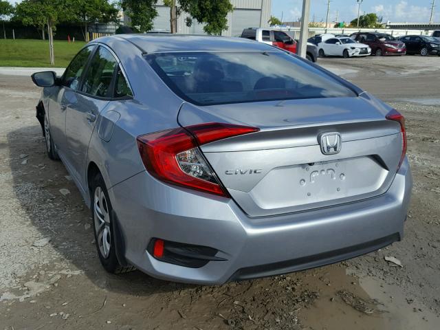 19XFC2F56HE050954 - 2017 HONDA CIVIC LX SILVER photo 3