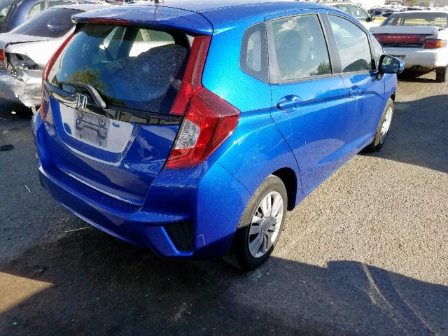 JHMGK5H51HS010590 - 2017 HONDA FIT LX BLUE photo 4