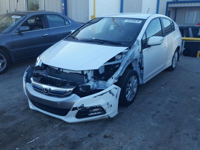 JHMZE2H70ES000841 - 2014 HONDA INSIGHT EX WHITE photo 2