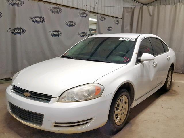 2G1WD5EMXA1125206 - 2010 CHEVROLET IMPALA POL WHITE photo 2