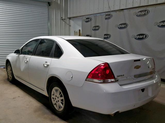 2G1WD5EMXA1125206 - 2010 CHEVROLET IMPALA POL WHITE photo 3