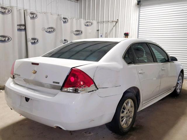 2G1WD5EMXA1125206 - 2010 CHEVROLET IMPALA POL WHITE photo 4