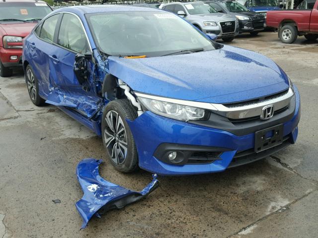 JHMFC1F70JX015665 - 2018 HONDA CIVIC EXL BLUE photo 1