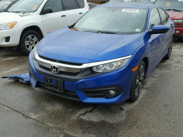 JHMFC1F70JX015665 - 2018 HONDA CIVIC EXL BLUE photo 2