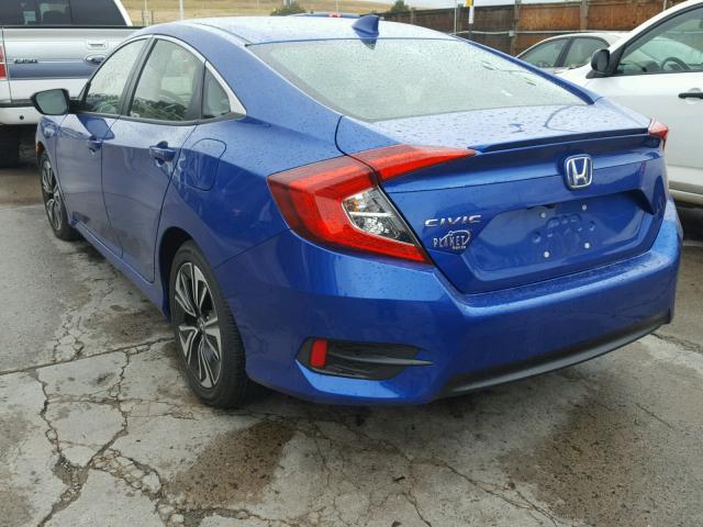 JHMFC1F70JX015665 - 2018 HONDA CIVIC EXL BLUE photo 3