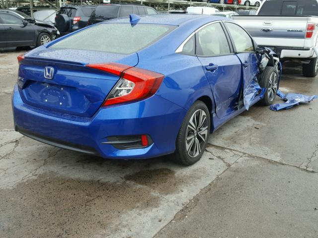 JHMFC1F70JX015665 - 2018 HONDA CIVIC EXL BLUE photo 4