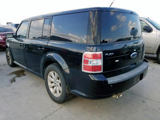 2FMDK51C49BA21216 - 2009 FORD FLEX SE BLACK photo 3