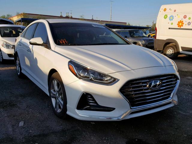 5NPE34AF7JH620050 - 2018 HYUNDAI SONATA SPO WHITE photo 1