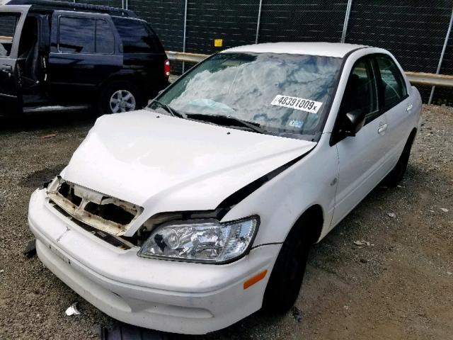 JA3AJ26E12U074280 - 2002 MITSUBISHI LANCER ES WHITE photo 2