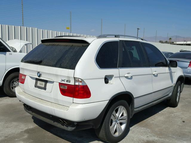 5UXFB53595LV20257 - 2005 BMW X5 4.4I WHITE photo 4