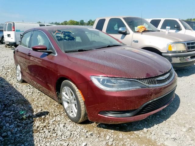 1C3CCCFB5HN509051 - 2017 CHRYSLER 200 LX MAROON photo 1