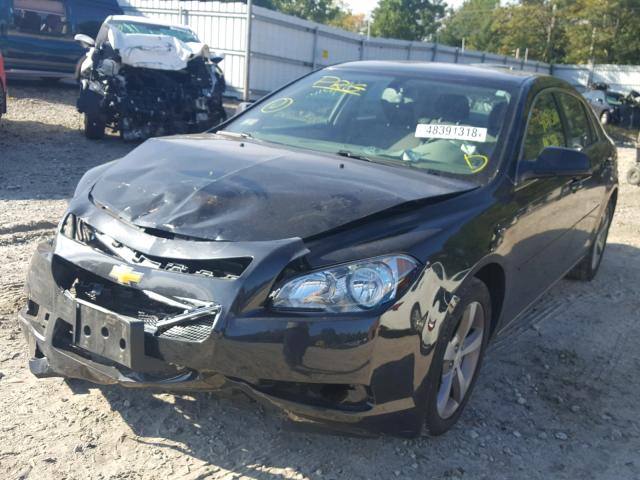 1G1ZC5E17BF392996 - 2011 CHEVROLET MALIBU 1LT BLACK photo 2
