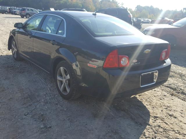 1G1ZC5E17BF392996 - 2011 CHEVROLET MALIBU 1LT BLACK photo 3