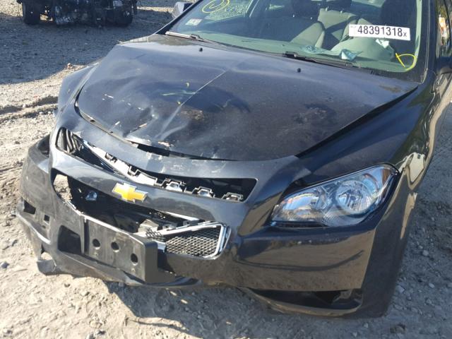 1G1ZC5E17BF392996 - 2011 CHEVROLET MALIBU 1LT BLACK photo 9