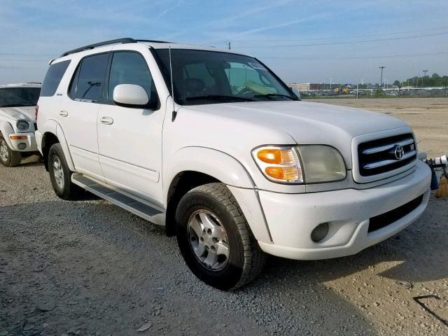 5TDBT48A21S006045 - 2001 TOYOTA SEQUOIA LI WHITE photo 1