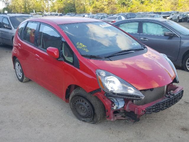 JHMGE8H32DC055534 - 2013 HONDA FIT RED photo 1