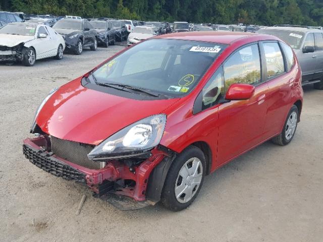 JHMGE8H32DC055534 - 2013 HONDA FIT RED photo 2