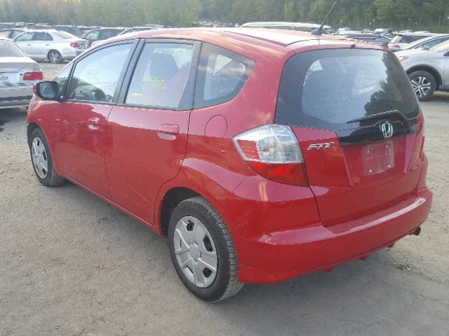 JHMGE8H32DC055534 - 2013 HONDA FIT RED photo 3