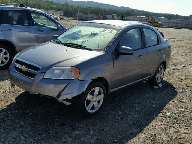 KL1TG5DE0BB236836 - 2011 CHEVROLET AVEO LT GRAY photo 2